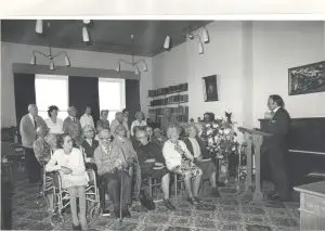 Castle Rocklands residents seated