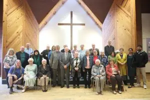 Grosvenor Hall church members posed photograph